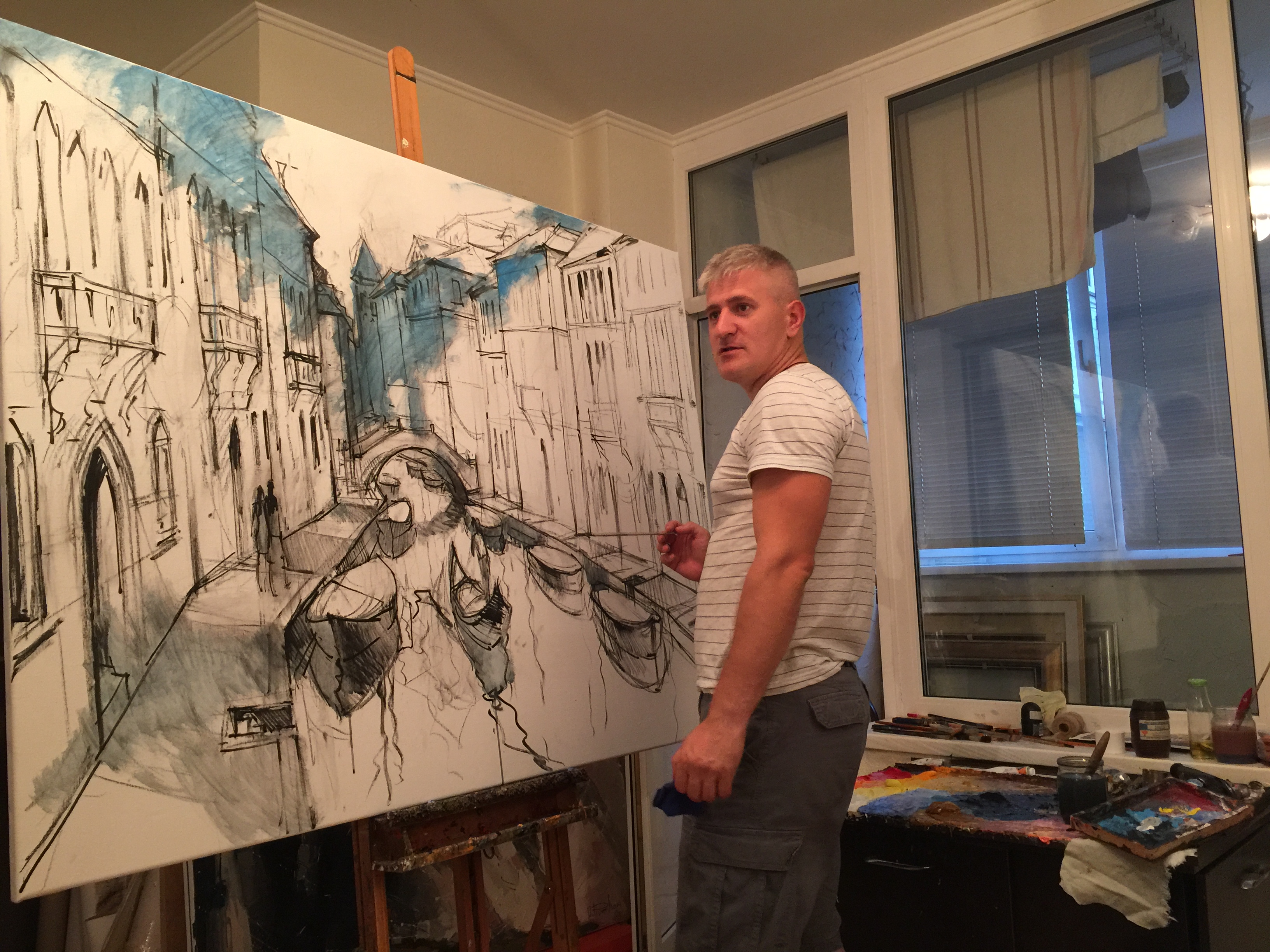 The artist's studio