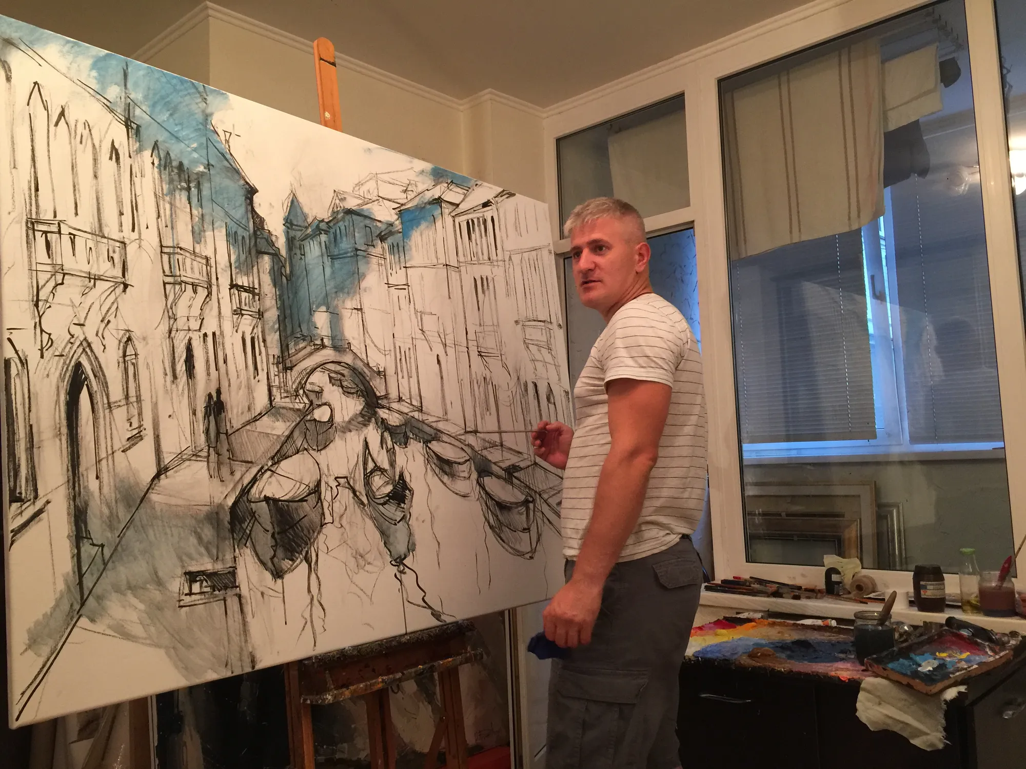The artist's studio