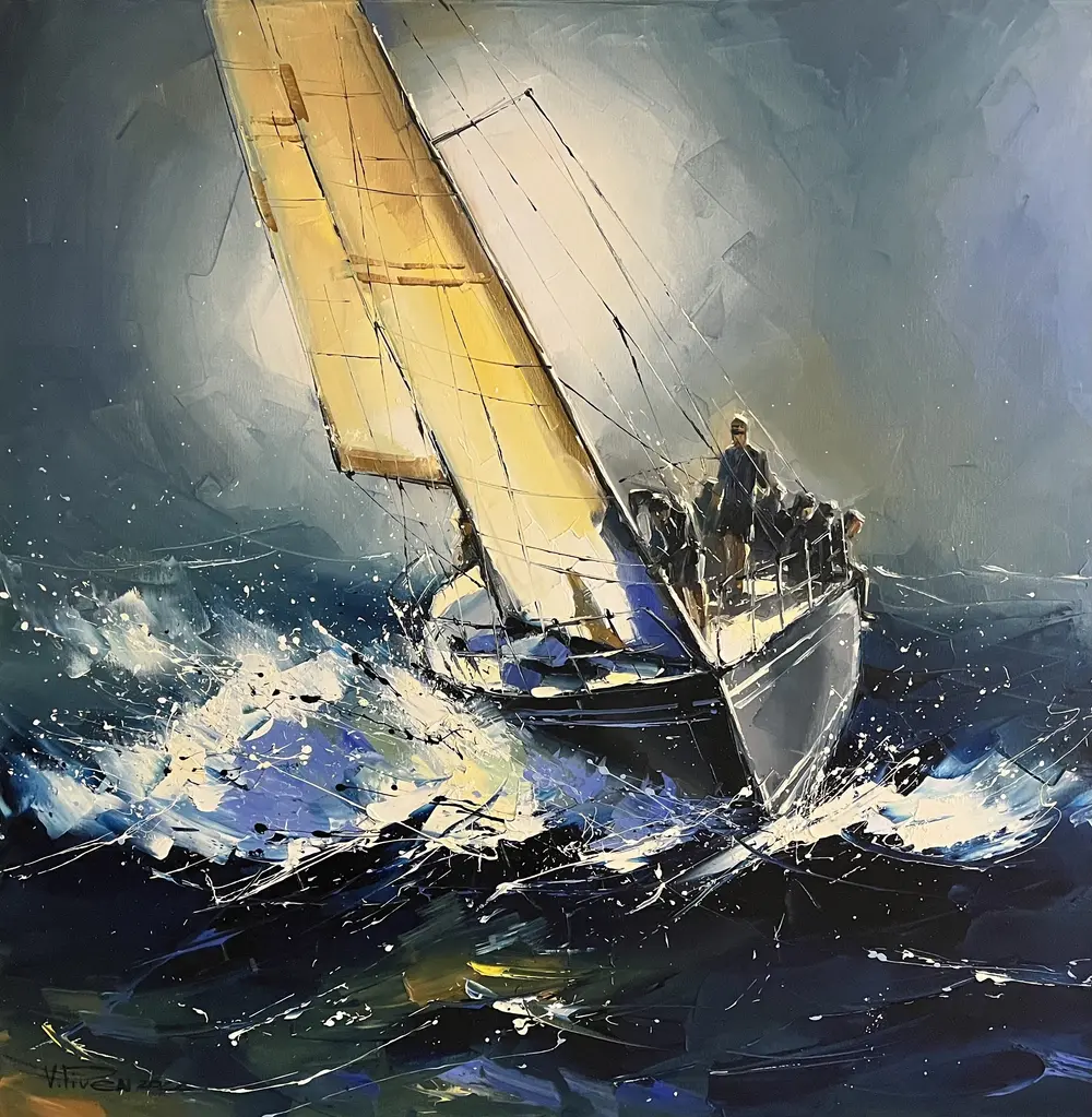 Through the waves