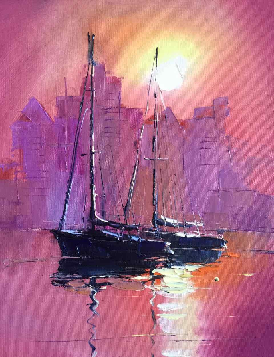 Couple — original oil painting by Volodymyr Piven