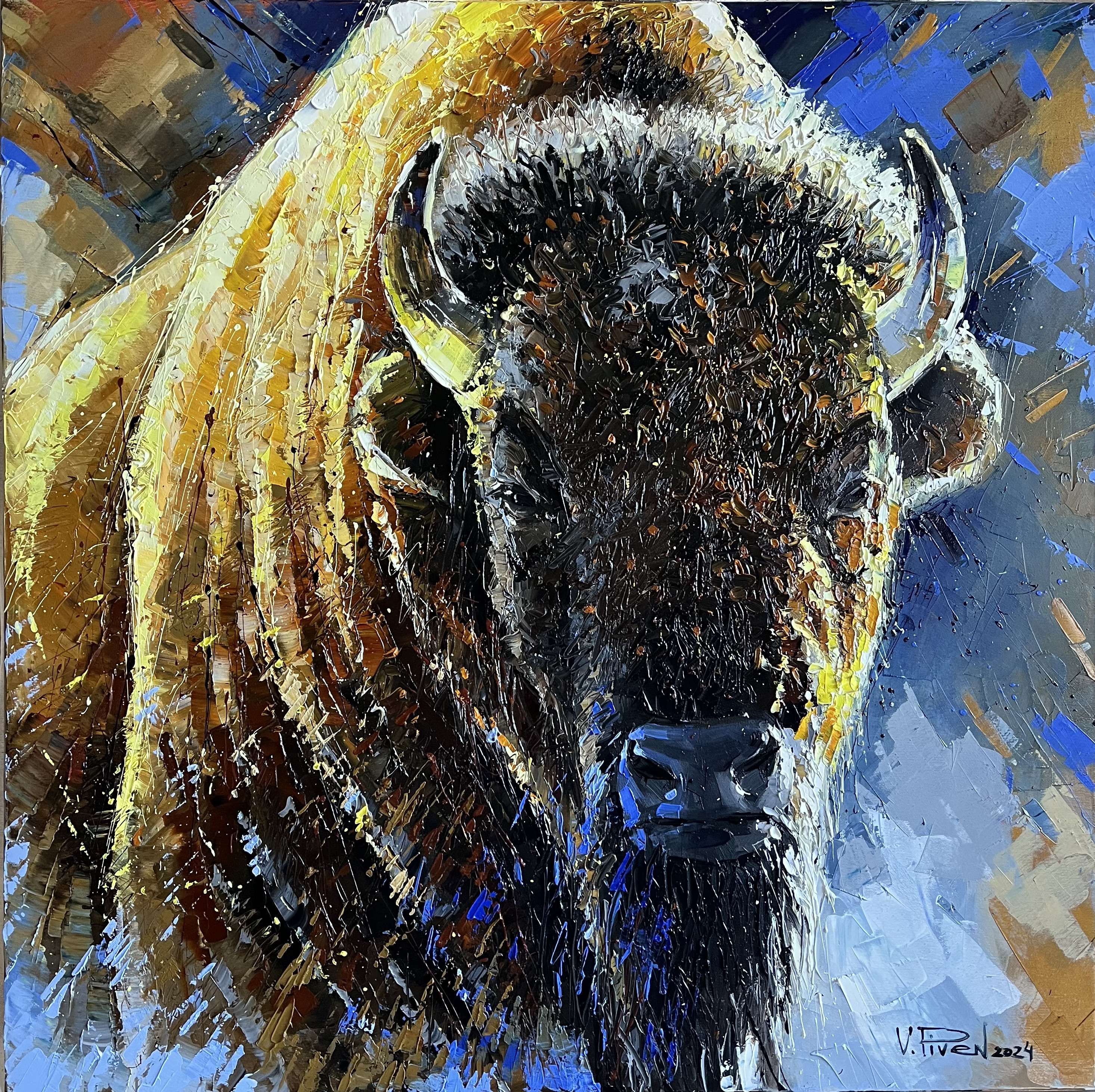 Powerful — original oil painting by Volodymyr Piven