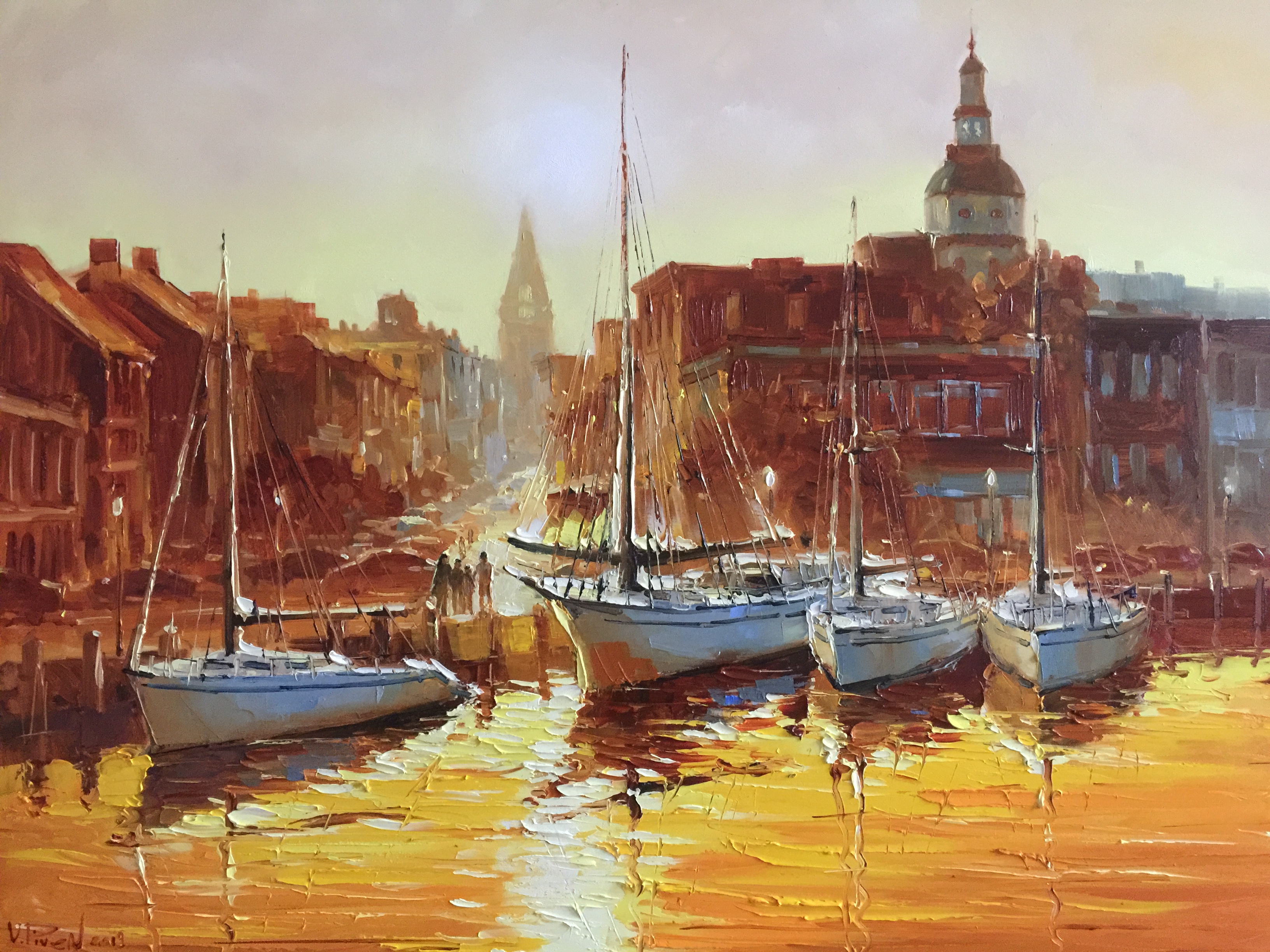 Sunset Glow — original oil painting by Volodymyr Piven
