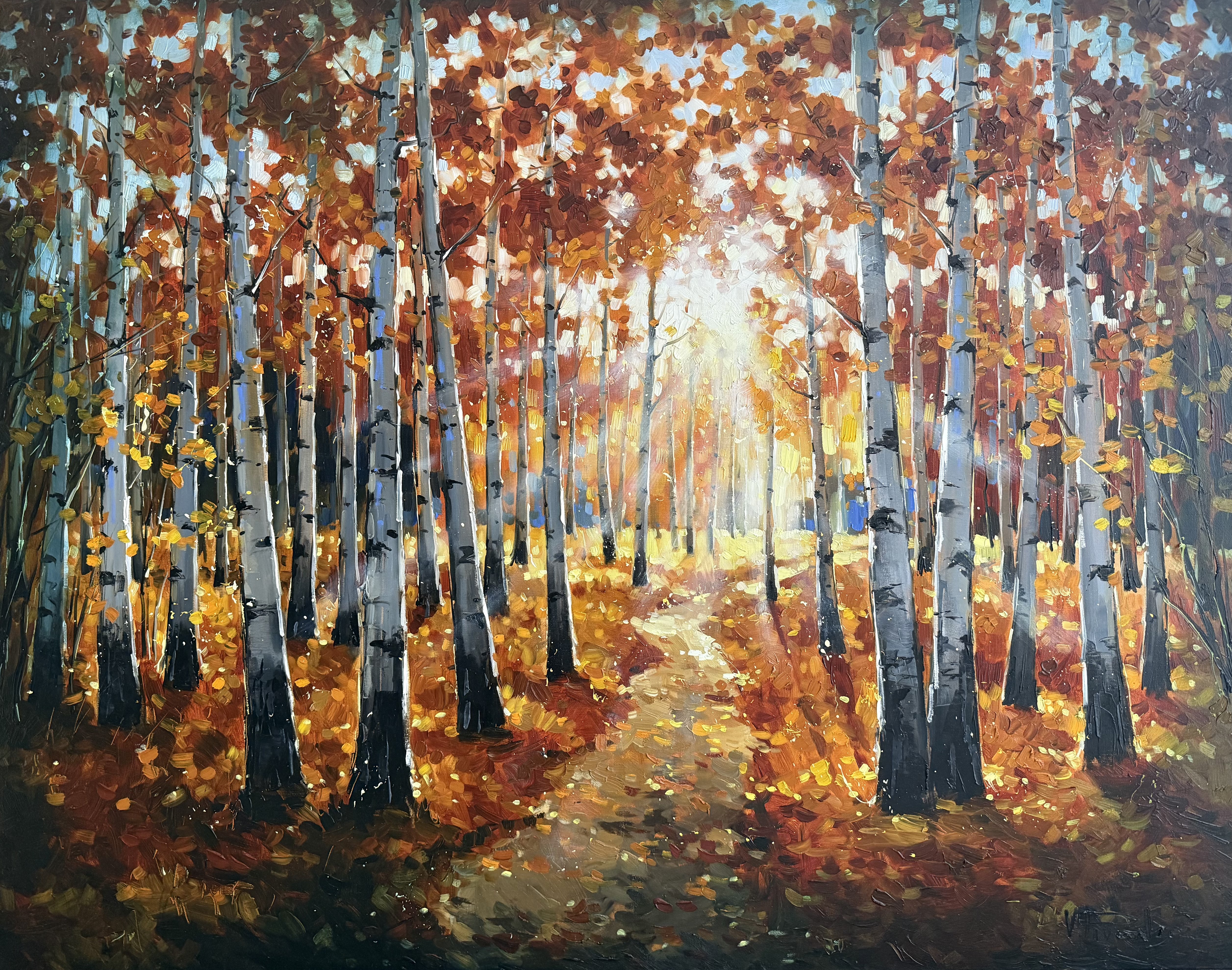 The Path — original oil painting by Volodymyr Piven