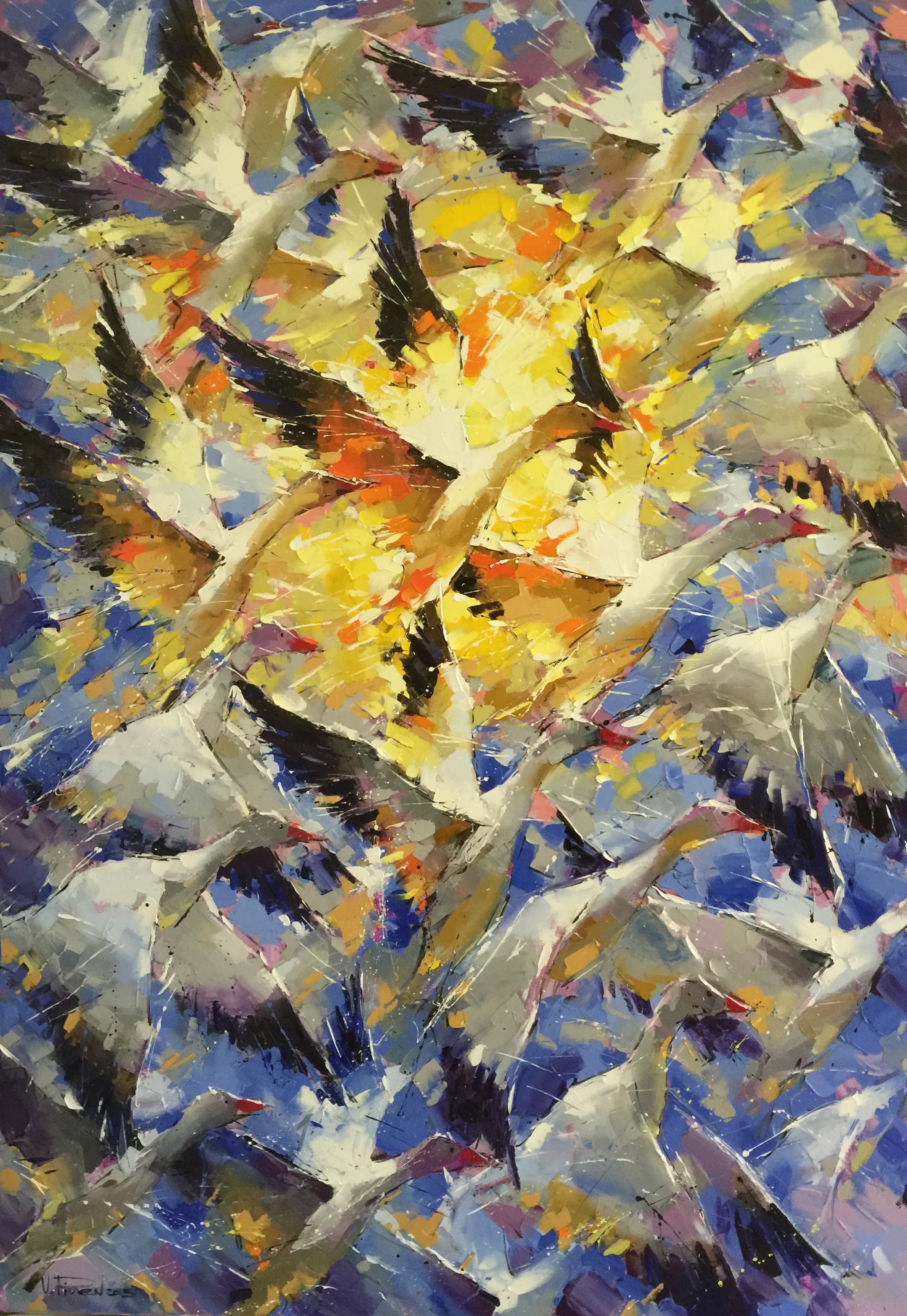 To The Sky — original oil painting by Volodymyr Piven