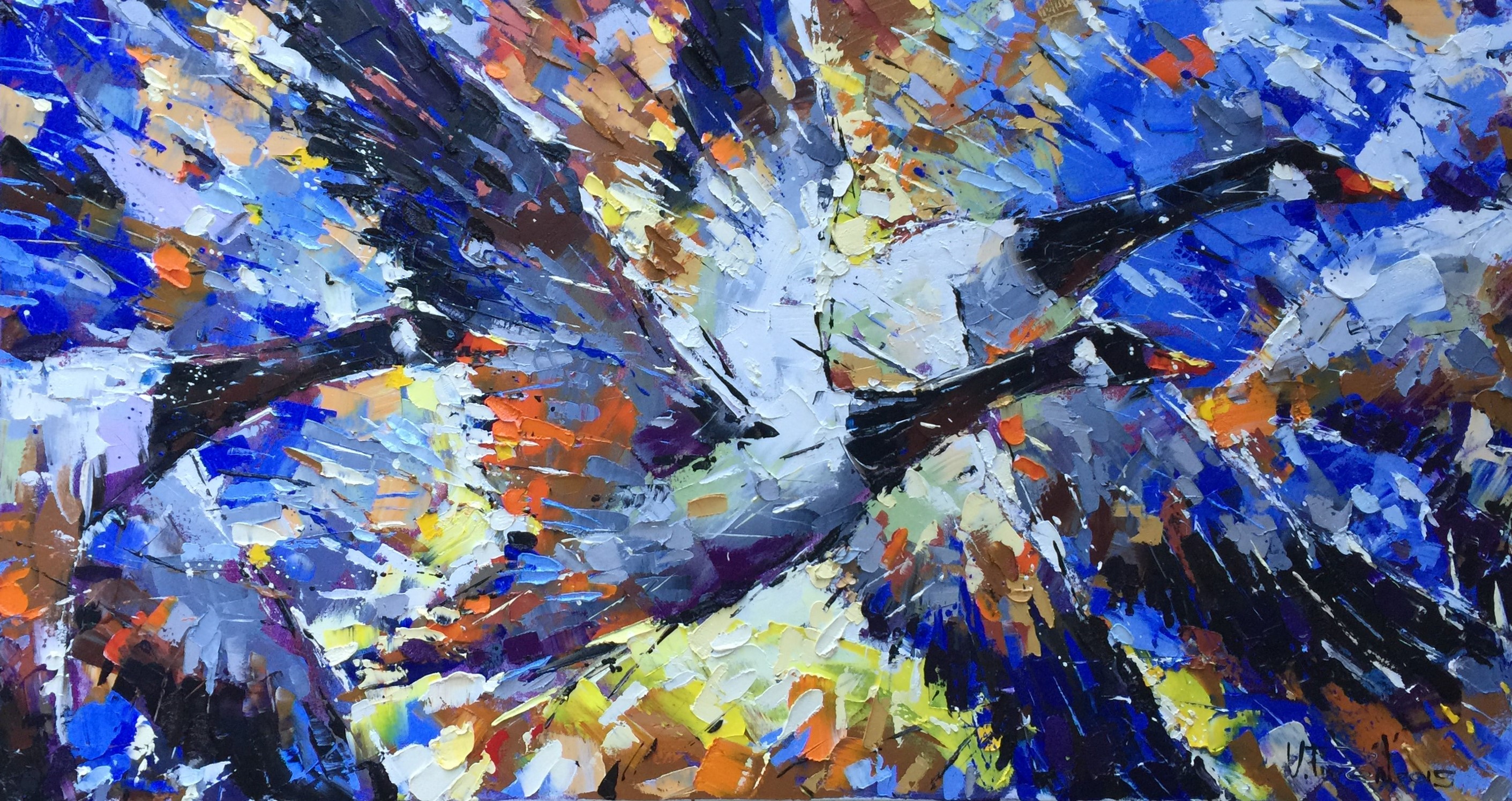 To the Sun — original oil painting by Volodymyr Piven